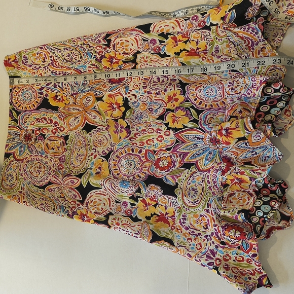 Cabi Womens Reversible Polka Dot/ Floral Multicolor Midi Skirt , Size S - Picture 6 of 7